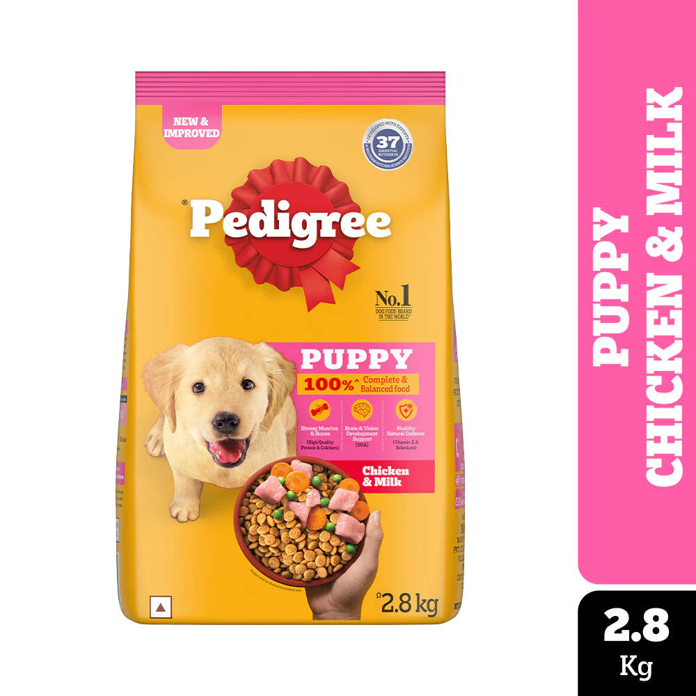 Pedigree Puppy Food - Chicken & Milk, 2.8kg