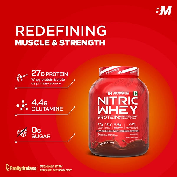 BigMuscles Nitric Whey, 1kg