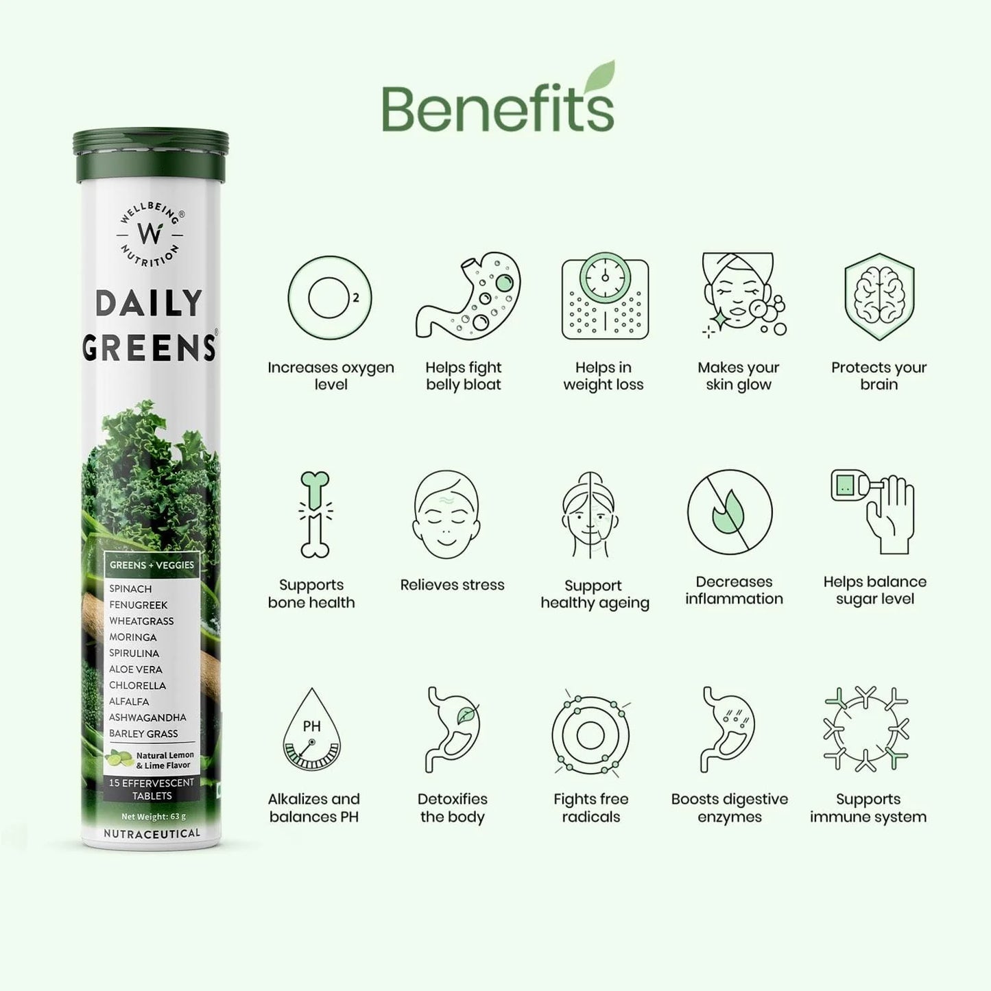 Daily Greens Effervescent Tablets