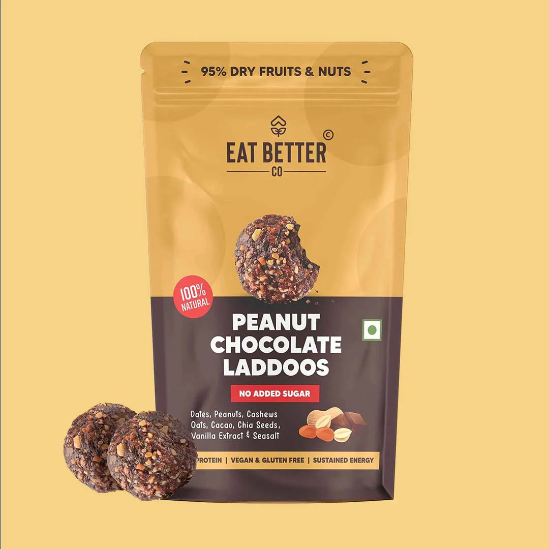 Peanut Chocolate Laddoos - No Added Sugar
