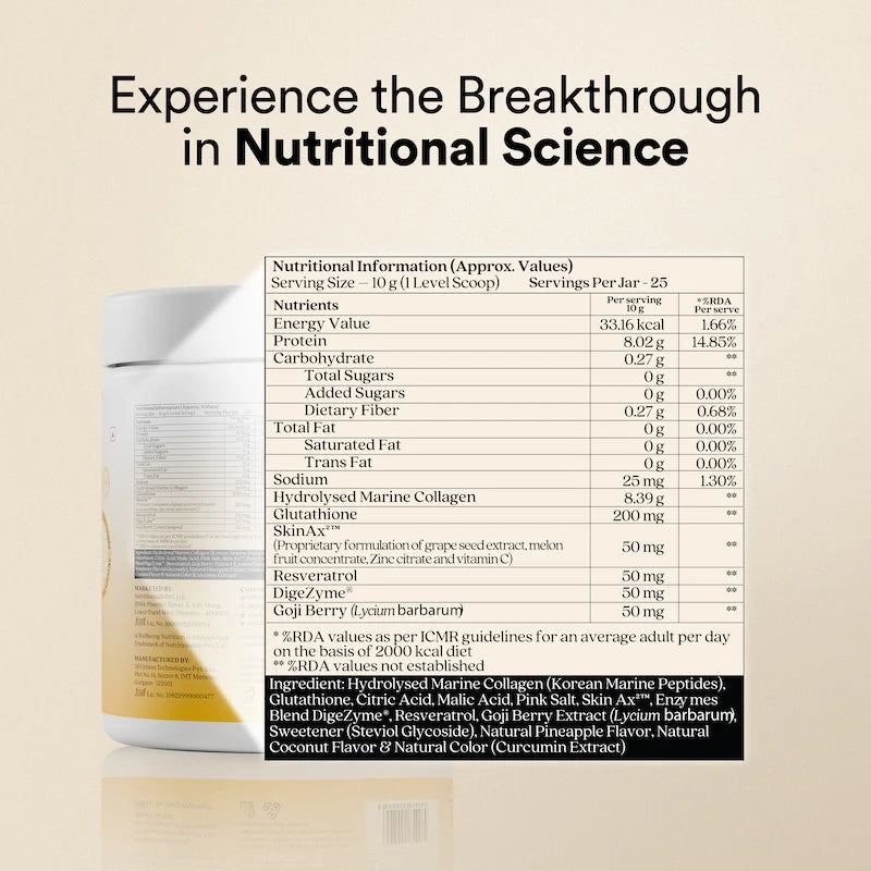 Glow Collagen - Pina Colada Flavor