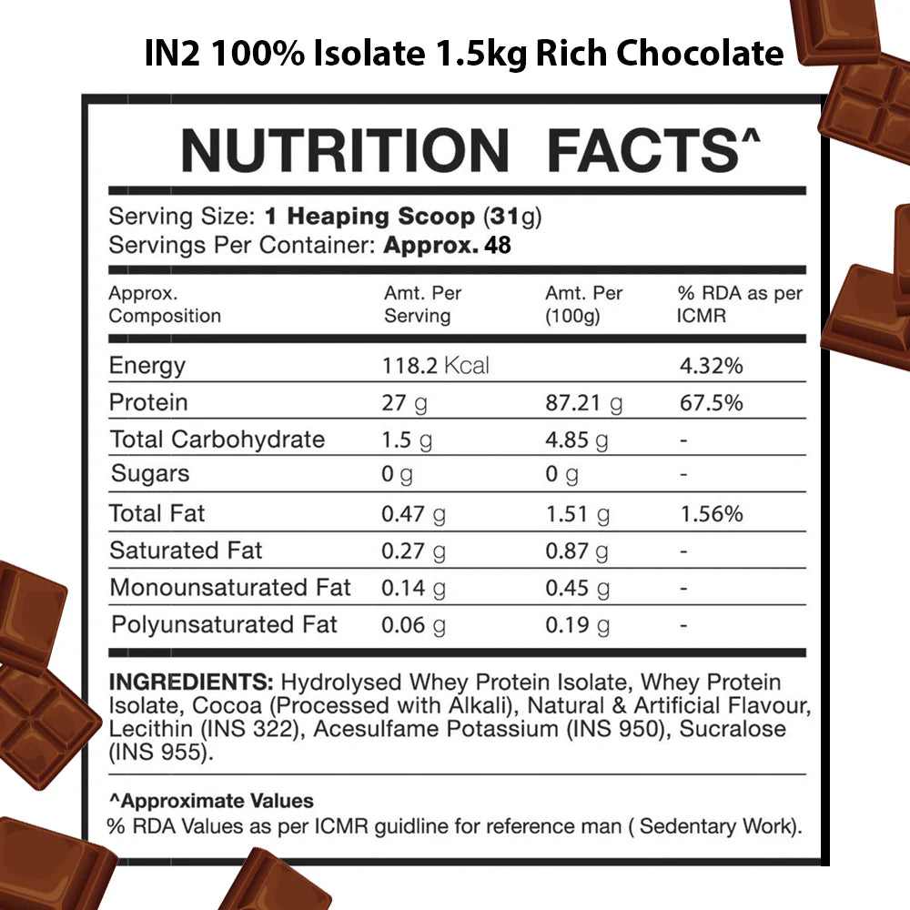 IN2 Isolate Whey, 1.5kg