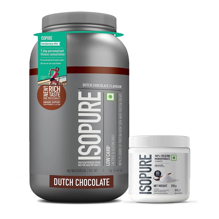 Isopure Whey Isolate, 2kg - FREE Creatine