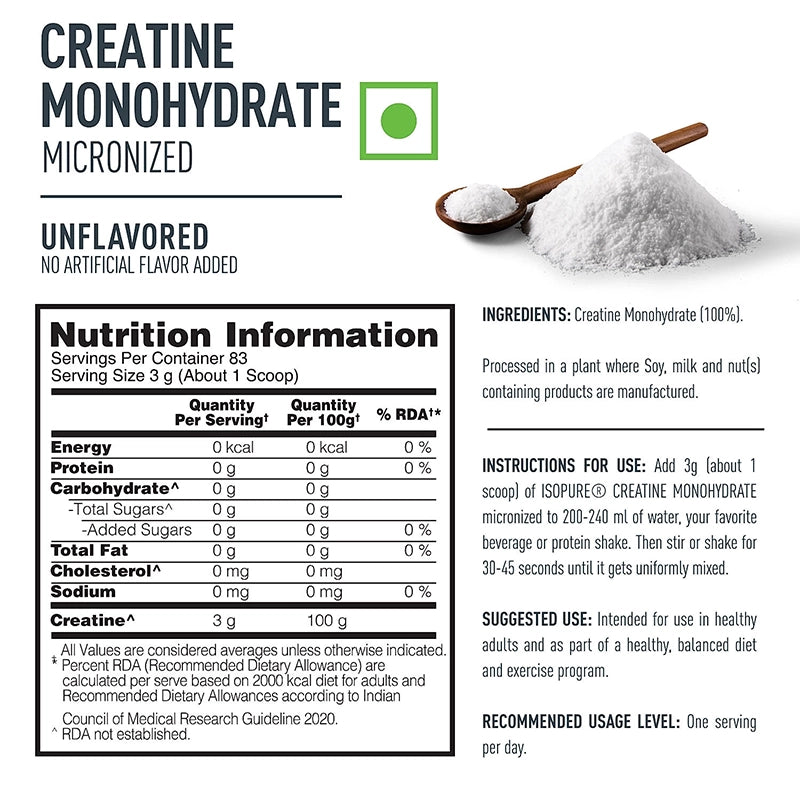 Isopure Whey Isolate, 2kg - FREE Creatine
