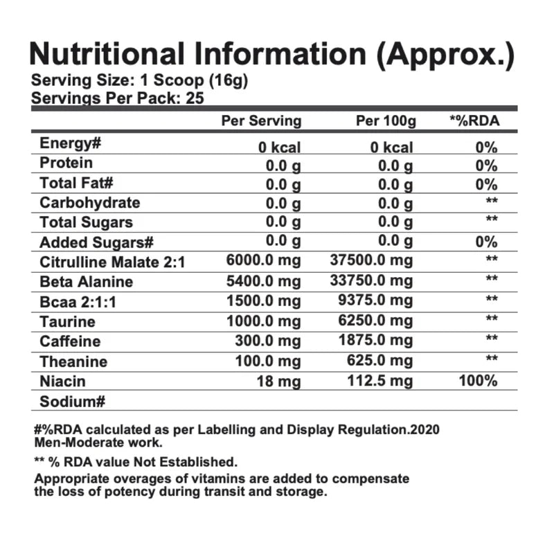 Gibbon Jolt PreWorkout, 400g