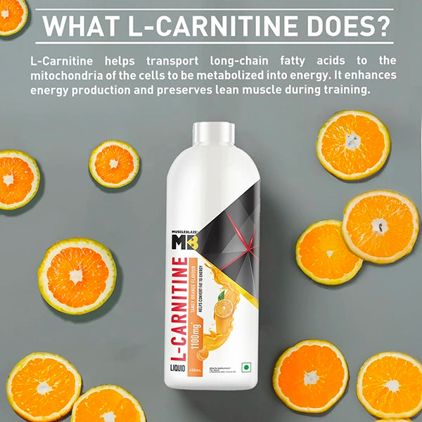 MuscleBlaze Liquid L-Carnitine, 450mL