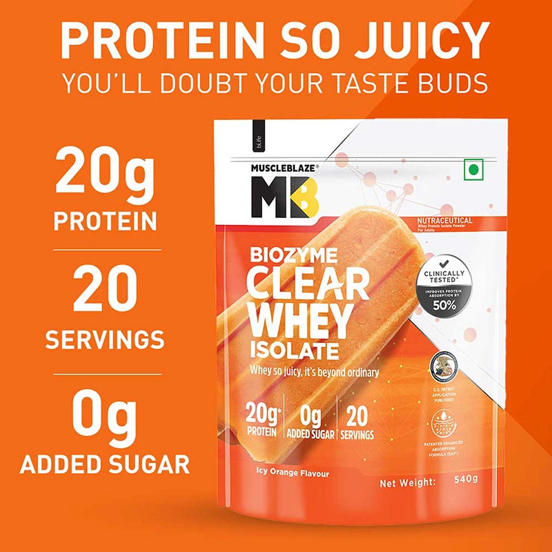 MuscleBlaze Biozyme Clear Whey Isolate