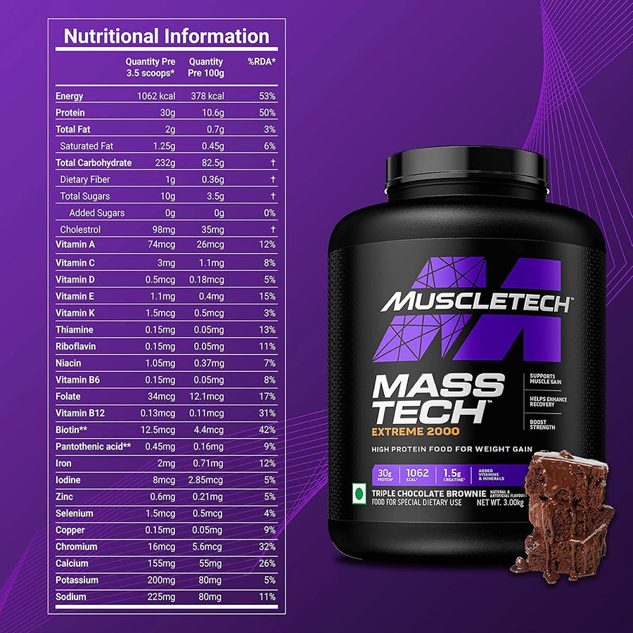 MuscleTech Mass Tech, 3kg