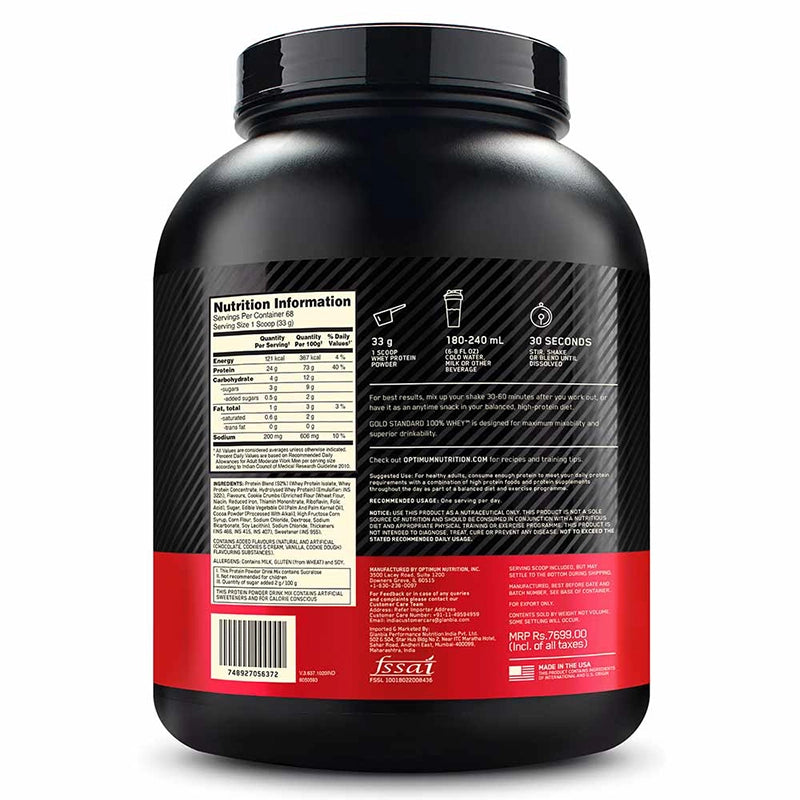 ON (Optimum Nutrition) Gold Whey Protein, 2.27kg
