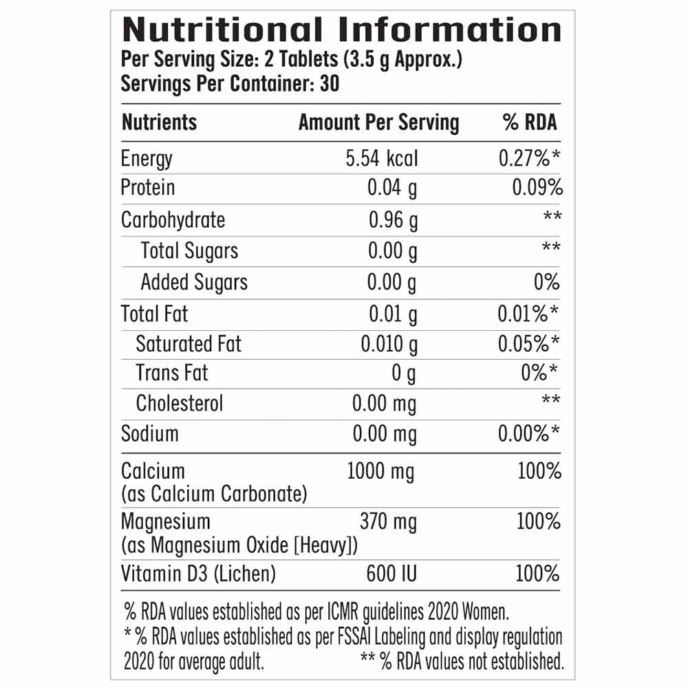 GNC Calcium Plus - Magnesium & Vitamin D3