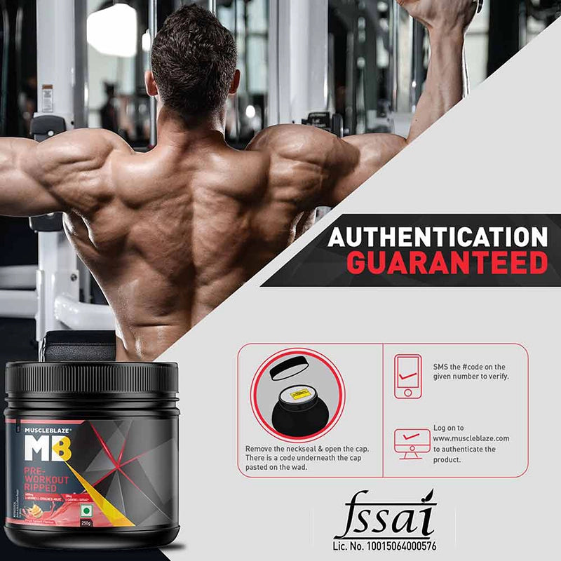 MuscleBlaze Pre Workout Ripped, 250g