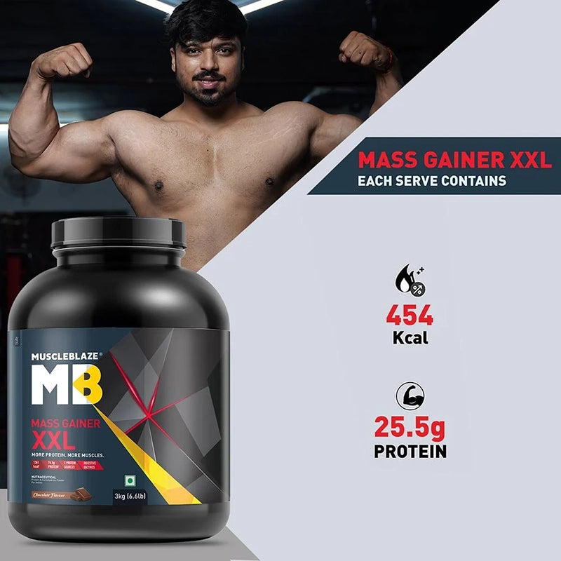 MuscleBlaze Mass Gainer XXL, 3kg
