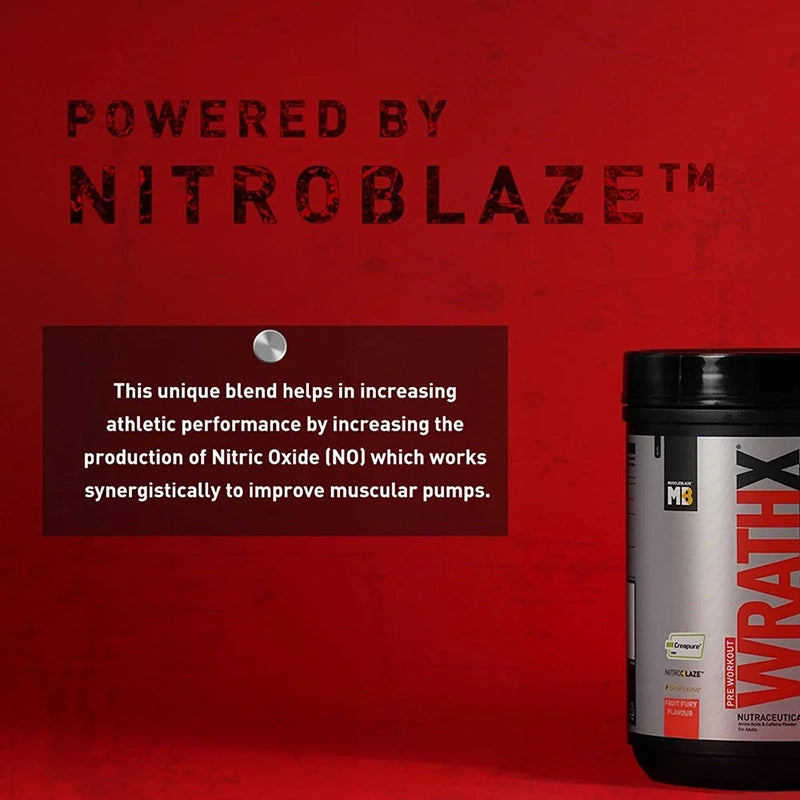 MuscleBlaze Pre Workout WrathX, 340g