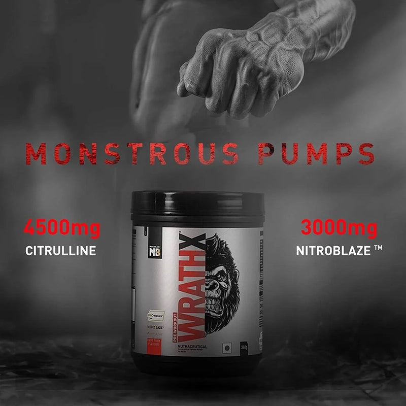 MuscleBlaze Pre Workout WrathX, 340g