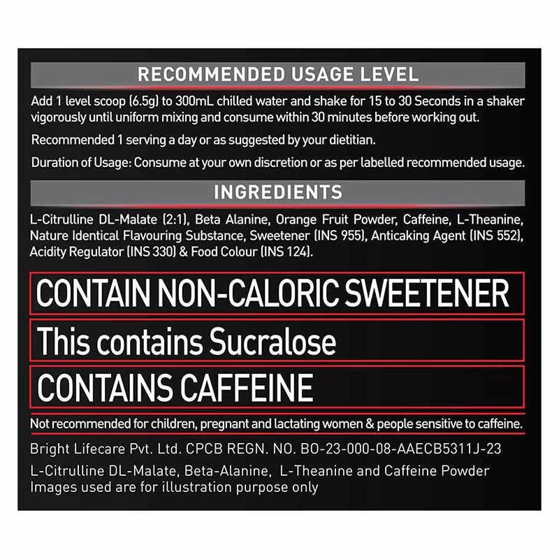 MuscleBlaze PRE Workout 200 Xtreme, 200g