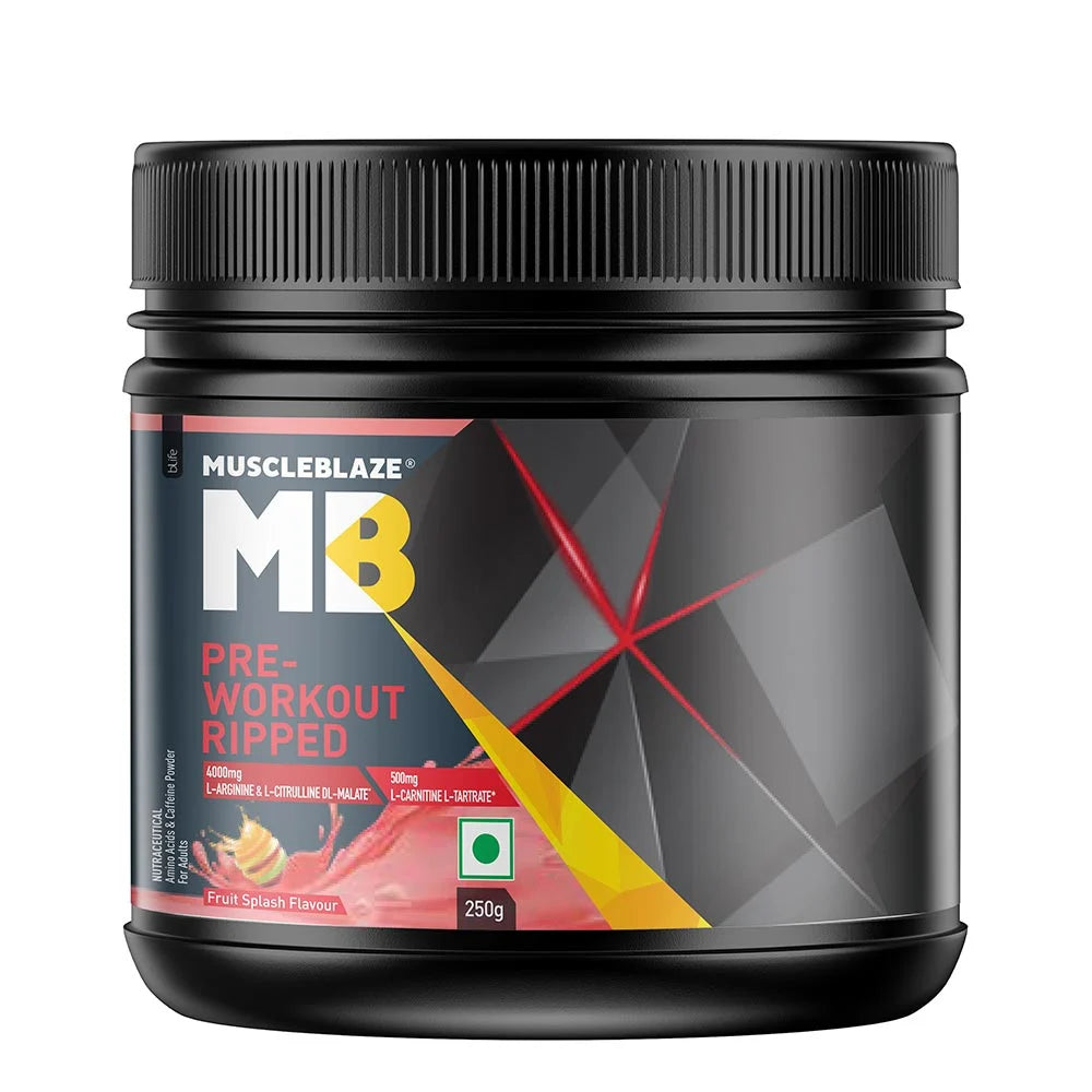 MuscleBlaze Pre Workout Ripped, 250g