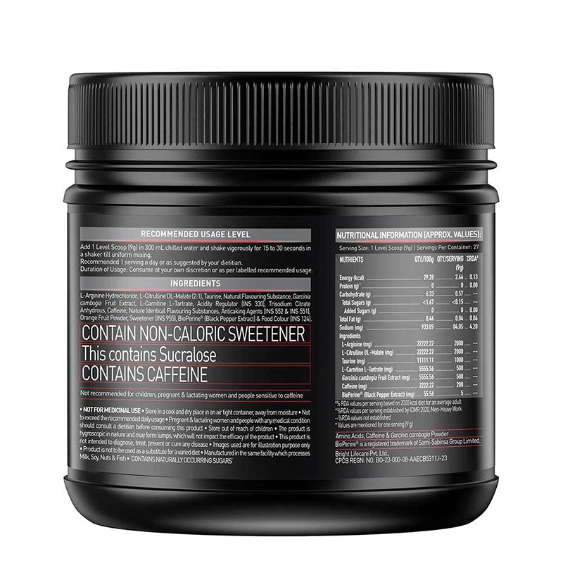 MuscleBlaze Pre Workout Ripped, 250g