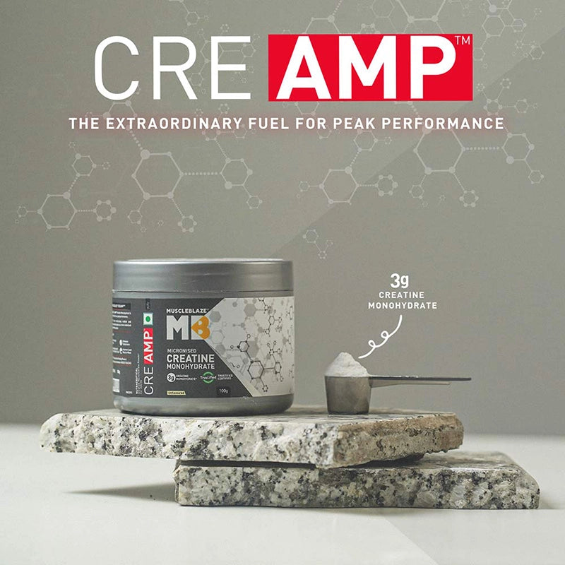 MuscleBlaze Creatine Monohydrate CreAMP, 100g