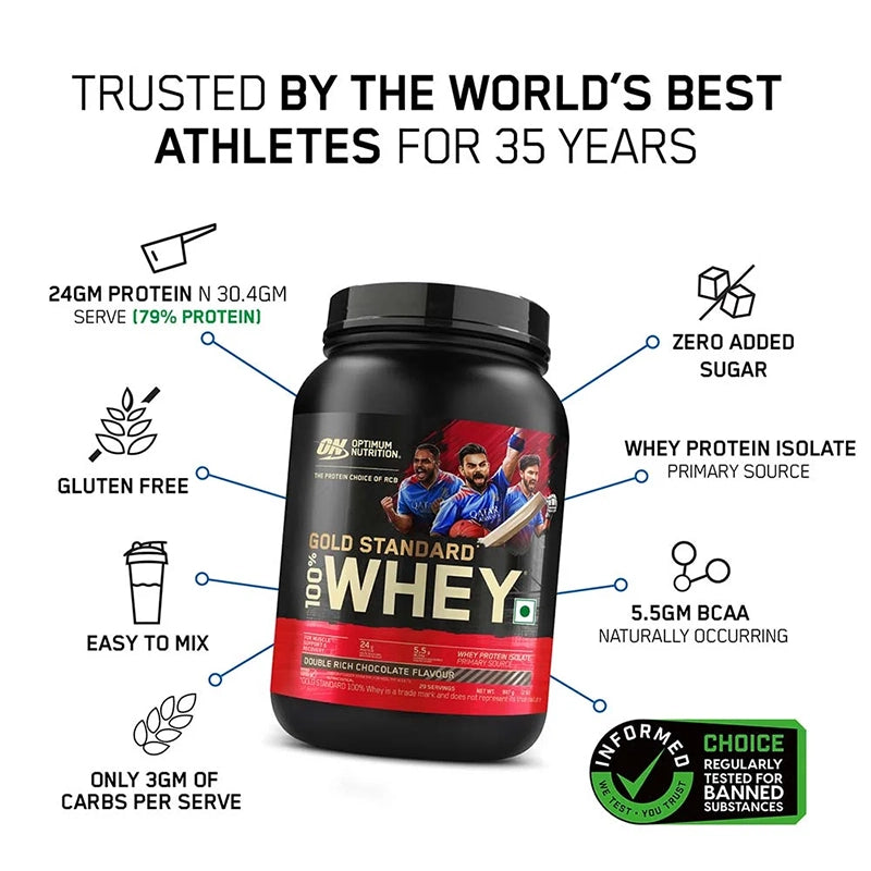ON (Optimum Nutrition) Gold Whey Protein, 910g