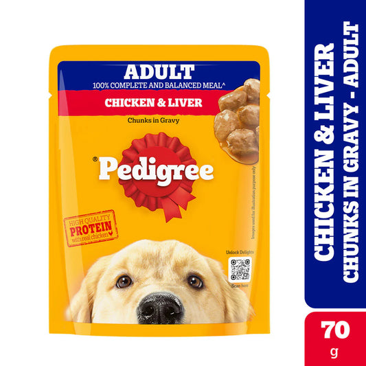 Pedigree Dog Gravy - Chicken & Liver, 70g