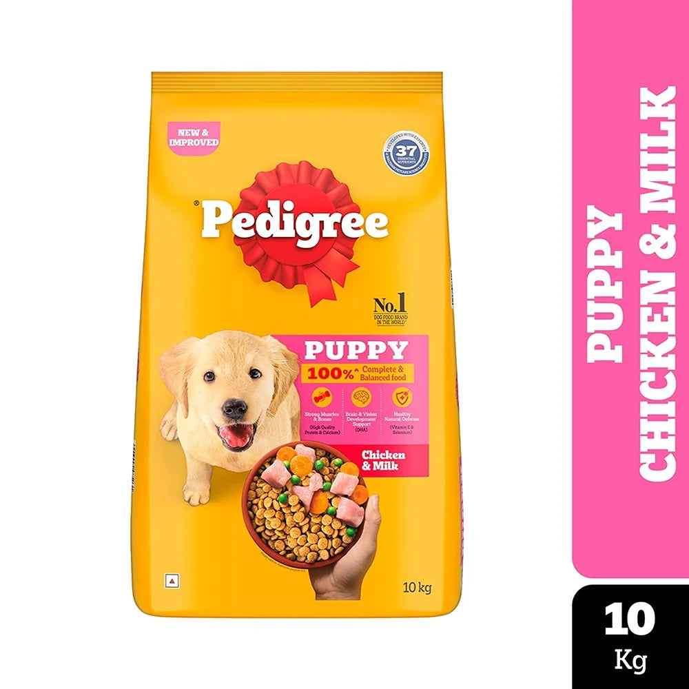 Pedigree Puppy Food - Chicken & Milk, 10kg