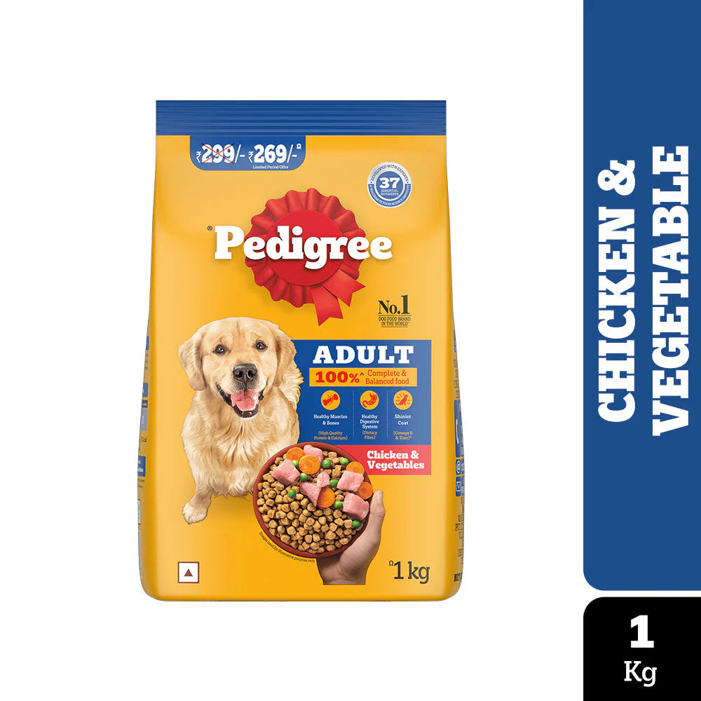 Pedigree Dog Food - Chicken & Vegetables, 1kg