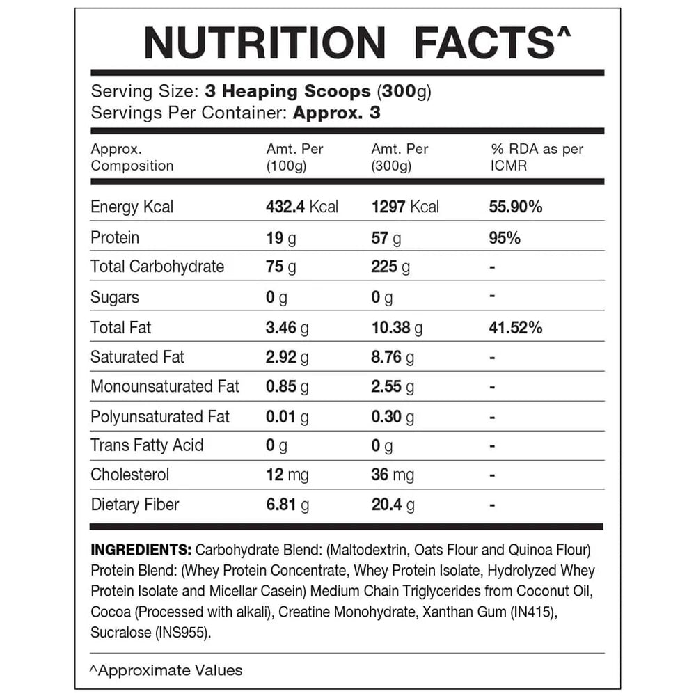 IN2 Mass Gainer, 1.2kg