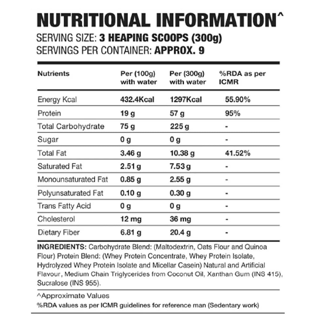 IN2 Mass Gainer, 2.7kg