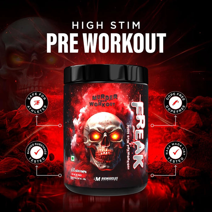 BigMuscles Freak Pre-Workout, 180g
