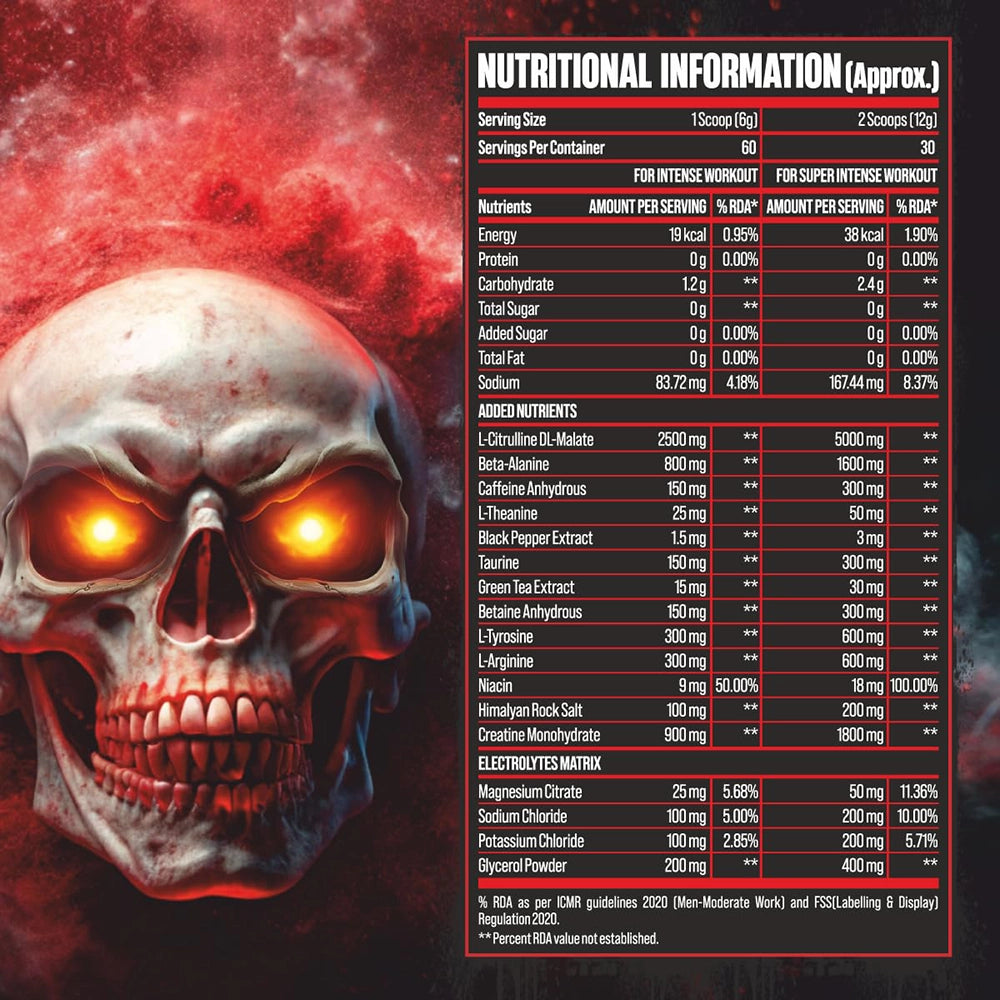 BigMuscles Freak Pre-Workout, 180g