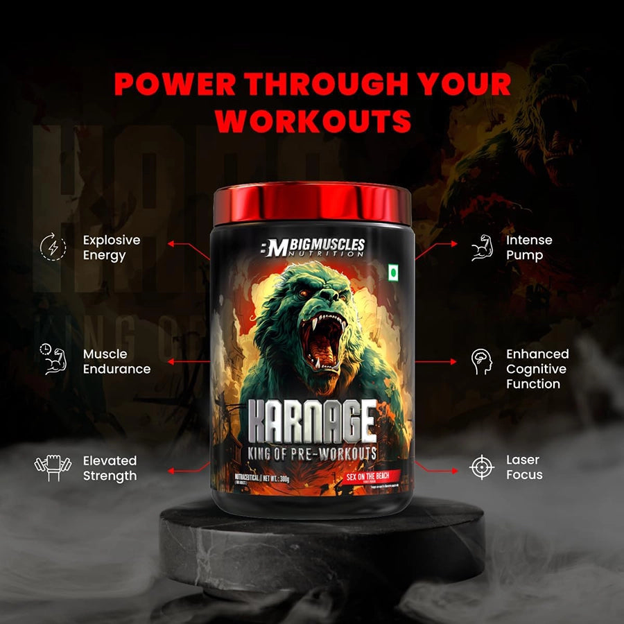 Bigmuscles Karnage Preworkout, 300g