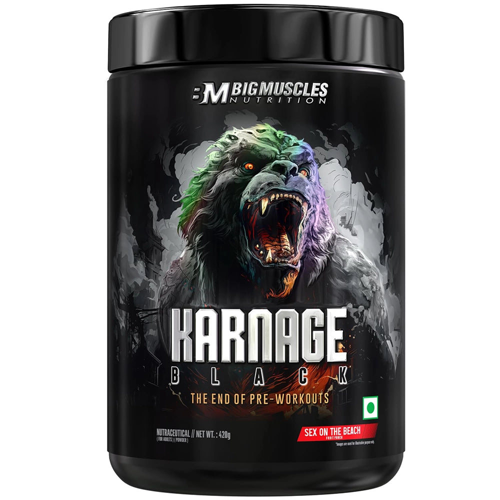 BigMuscles Karnage Black Preworkout, 420g