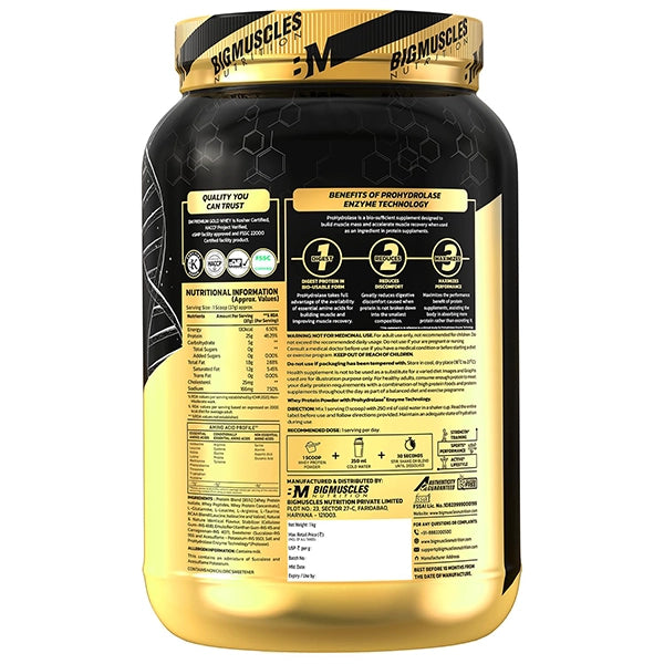 BigMuscles Gold Whey, 1kg
