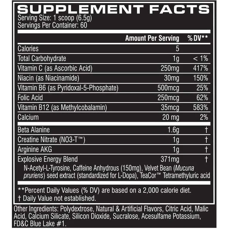 Cellucor C4 Explosive Preworkout, 390 g