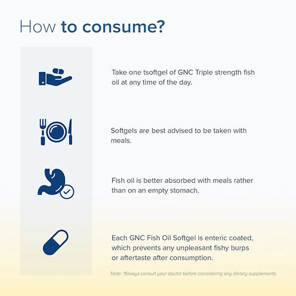 GNC Fish Oil, 60n