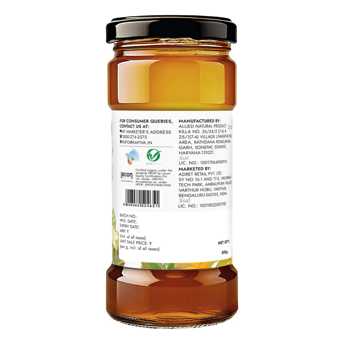 Kapiva Organic Honey 500gm