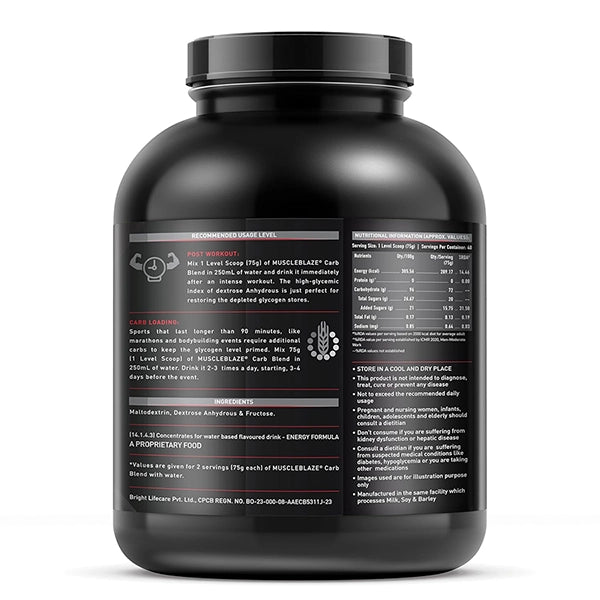 MuscleBlaze Carb Blend, 3kg