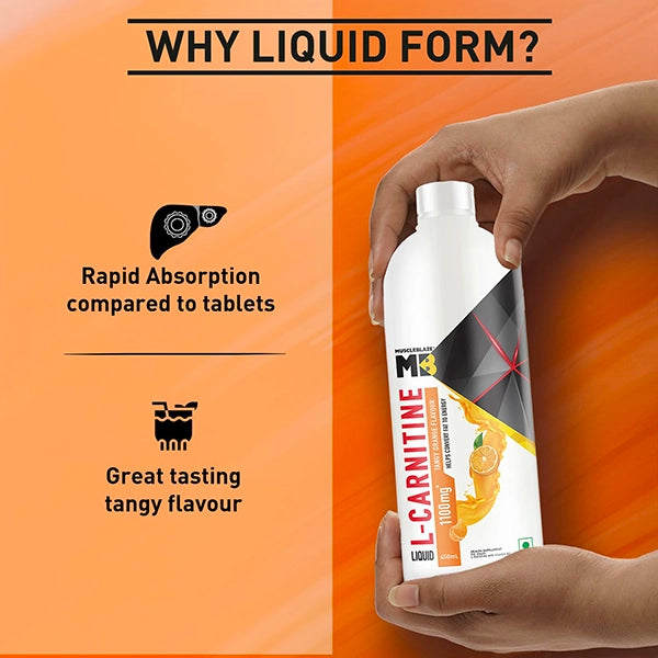 MuscleBlaze Liquid L-Carnitine, 450mL