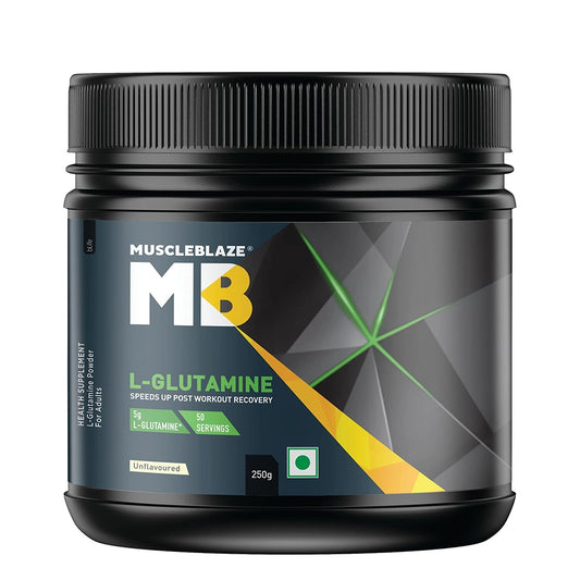 MuscleBlaze L-Glutamine, 250g - Unflavored