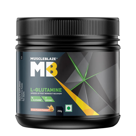 MuscleBlaze L-Glutamine, 250g - Flavored
