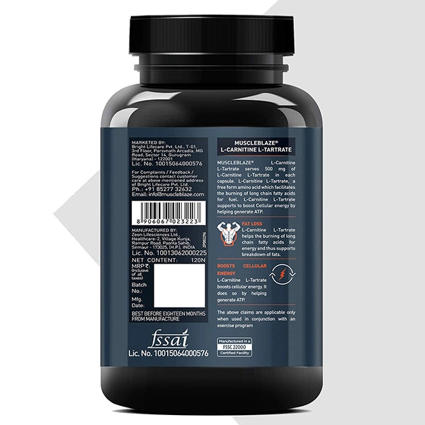 MuscleBlaze L-Carnitine L-Tartrate