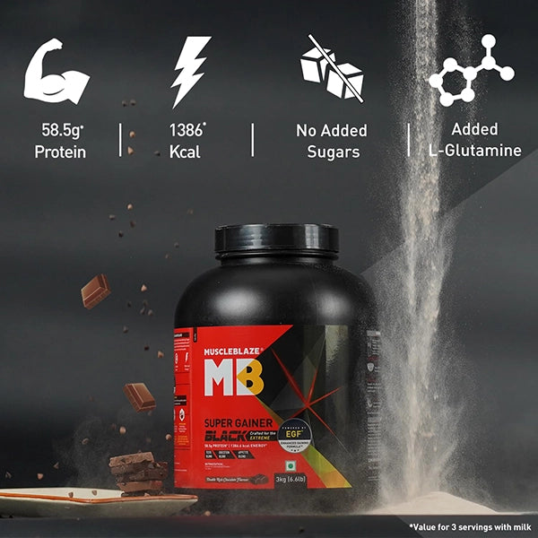 MuscleBlaze Super Gainer Black, 2kg