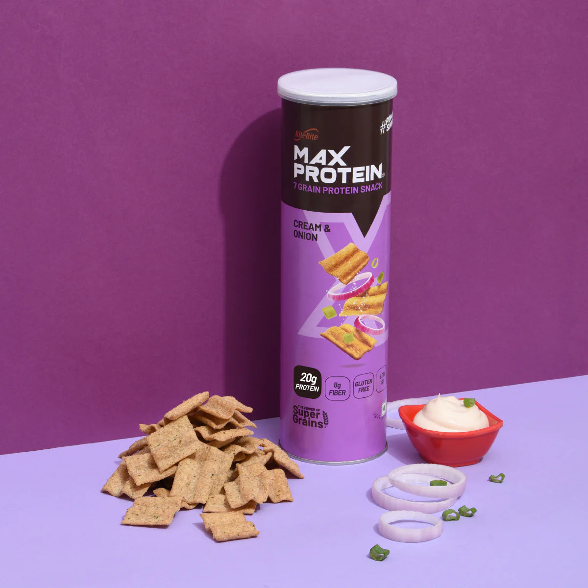 MaxProtein Chips - Cream & Onion