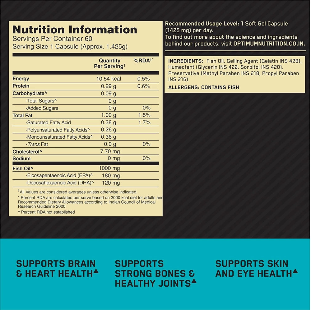 ON Fish Oil, 60n