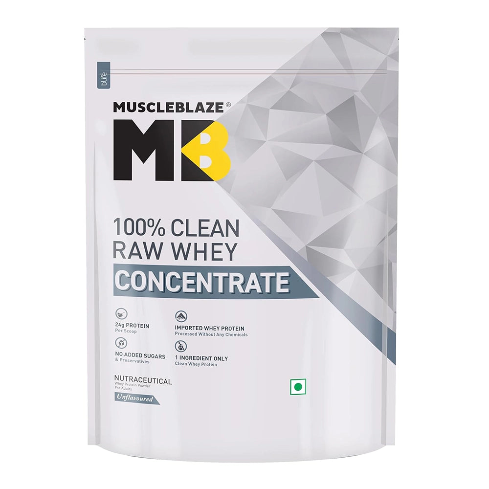 MuscleBlaze Raw Whey Concentrate, 1kg