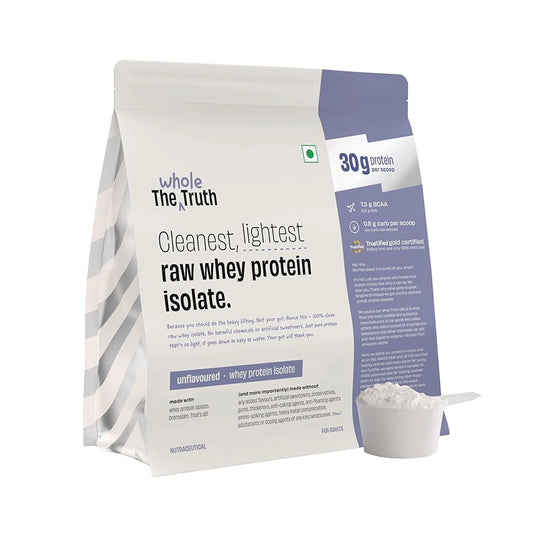 TheWholeTruth Raw Whey Protein Isolate, 1Kg