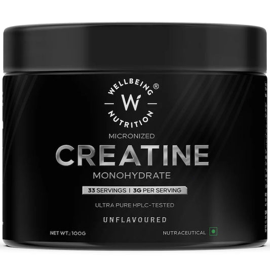 Wellbeing Nutrition Creatine Monohydrate, 100g