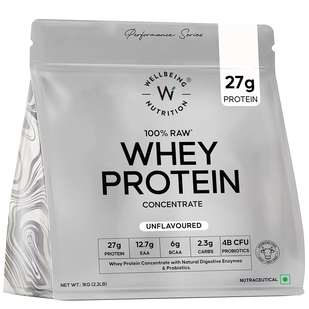 WellbeingNutrition Whey Protein Raw Concentrate, 1kg