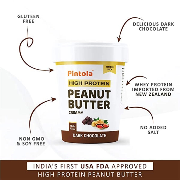 Pintola Peanut Butter, 1kg - Dark Choco