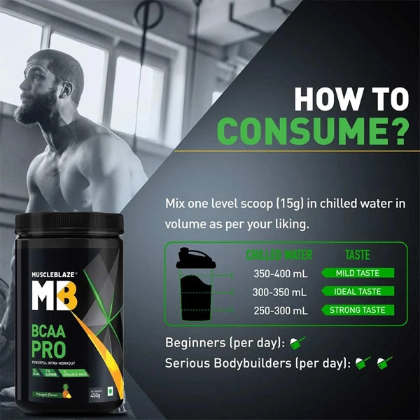MuscleBlaze BCAA Pro, 450 g